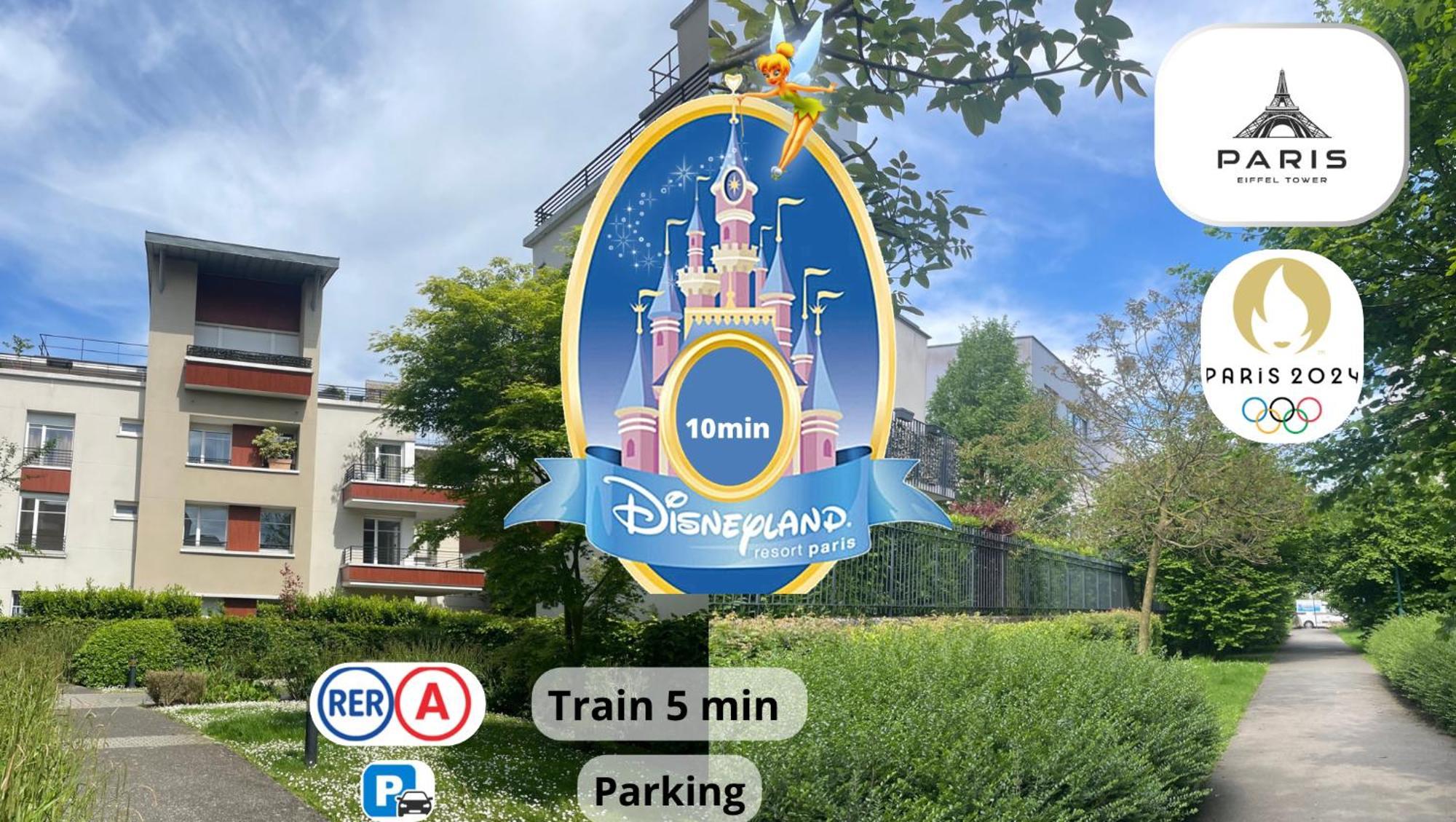 Appartement Family Terrasse 6-7Pers Proche Disney Et Gare Montevrain Luaran gambar